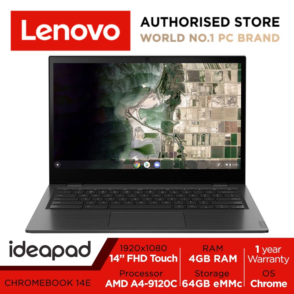 [10.10 KillerDeal] Lenovo 14e Chromebook | 81MH003CSB | 14" FHD (1920x1080) Touch Screen | AMD A4-9120C Processor | 4GB DDR4 | 64GB eMMc | Chrome OS | 1Y Lenovo Warranty