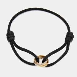 Vòng tay dây điều chỉnh bằng vàng ba tông Cartier Trinity 18k