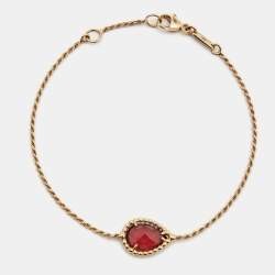 Boucheron Serpent Bohème Rhodolite 18k Rose Gold S Pattern Bracelet