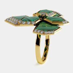 Nhẫn Place Vendome Vendome XIII Geraldine L Malachite Vàng Vàng Size 52